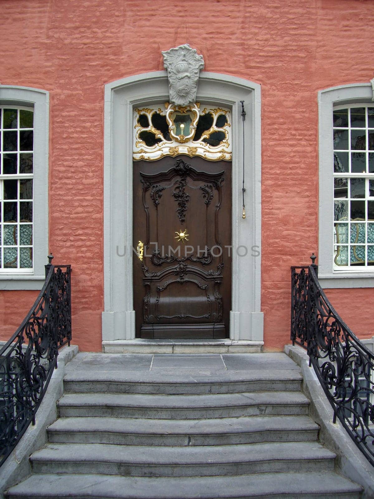 Entrance door to the red house