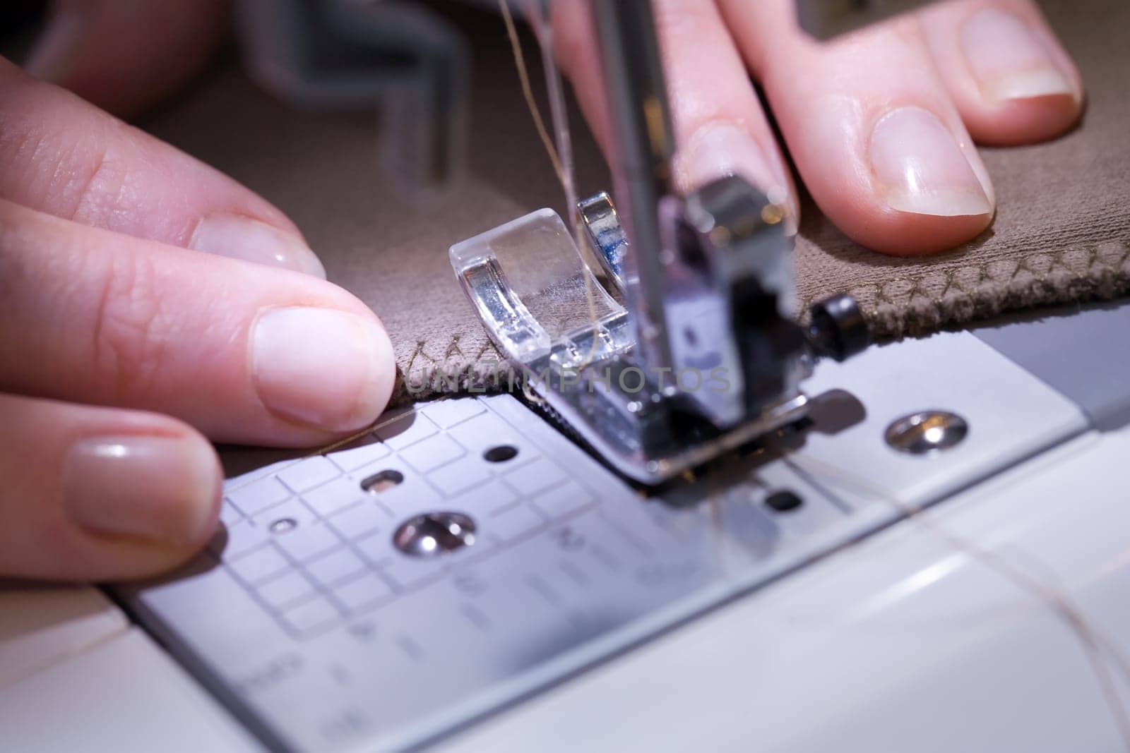 Sewing the hem