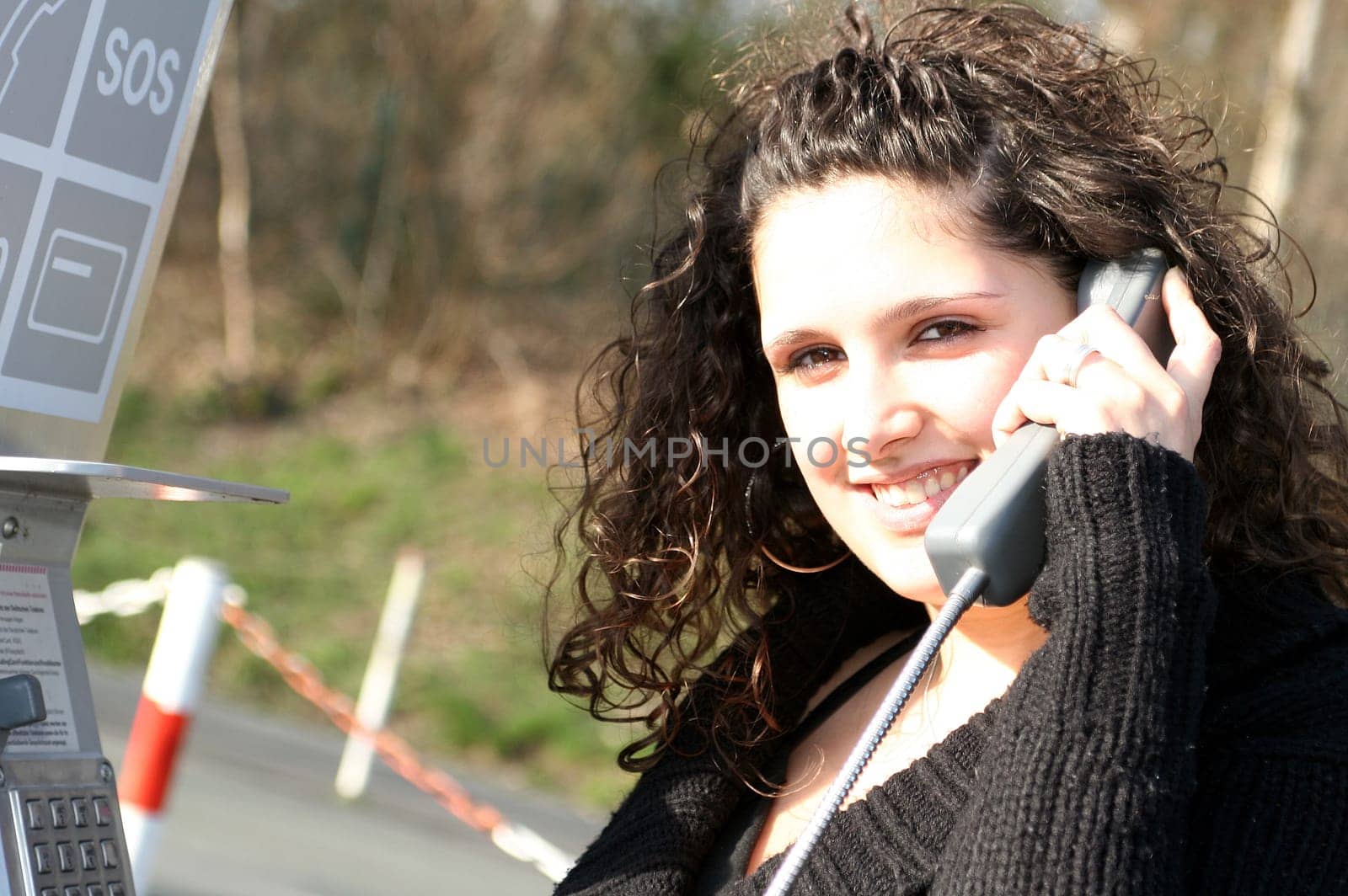 Girl telephoning