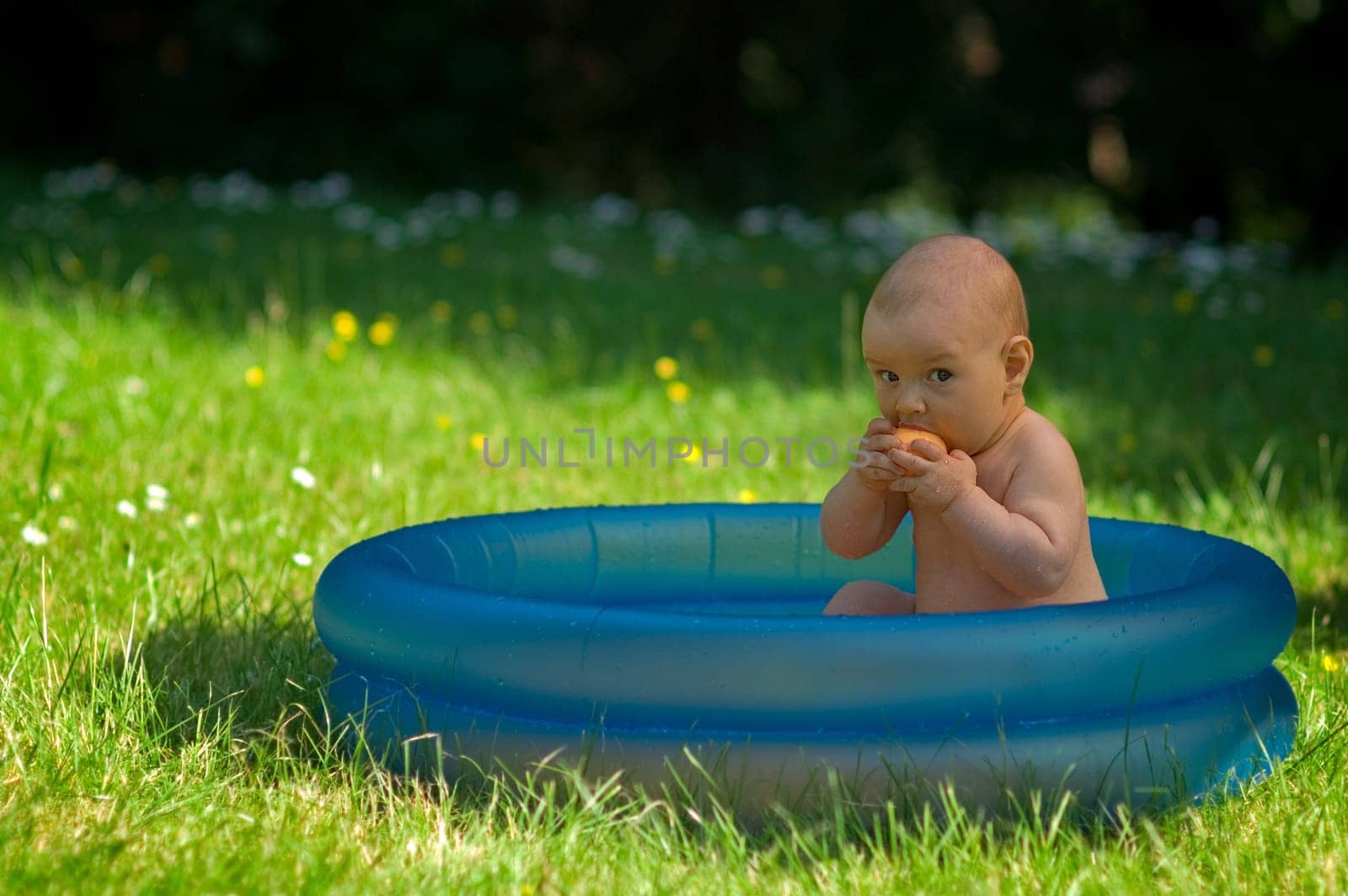 Summer,sun,off to play in the pool