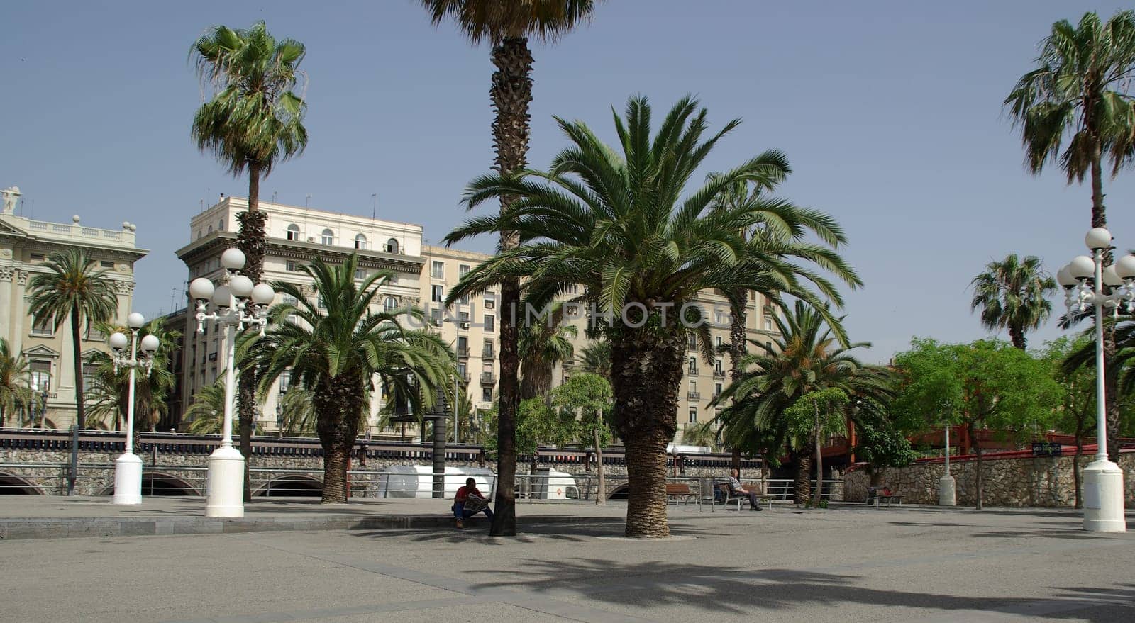 Square at the Port de Barcelona