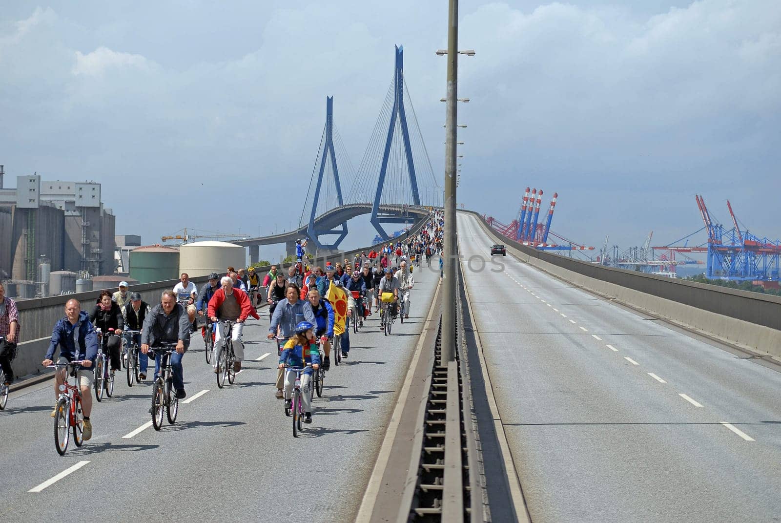 Bicycle rally in Hamburg