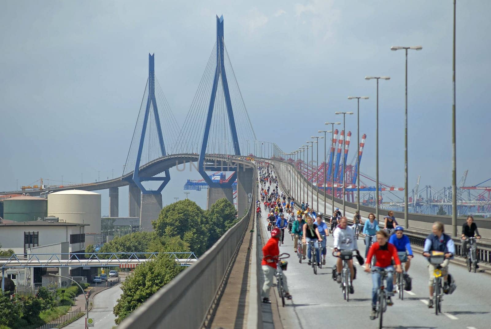 Bicycle rally in Hamburg