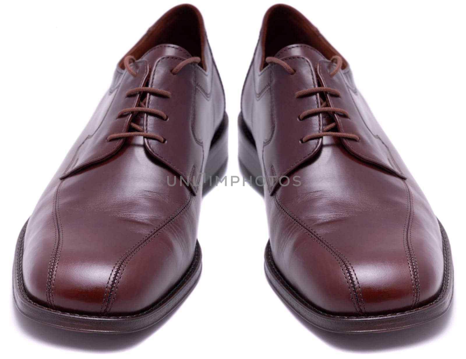 Brown leather shoes