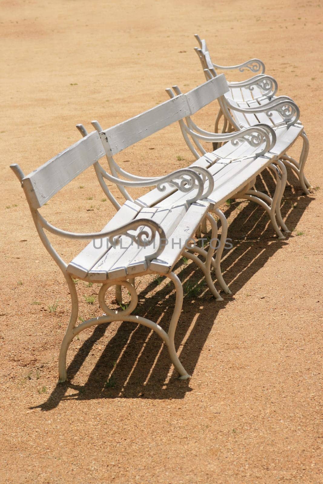 Benches in the spa park