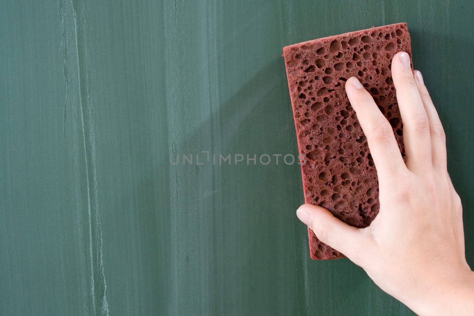 Wipe blackboard
