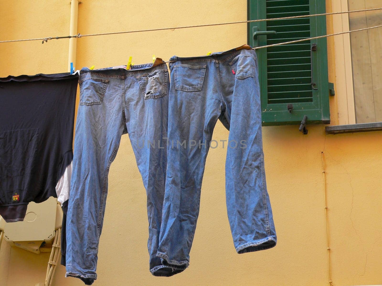 Jeans on the rack