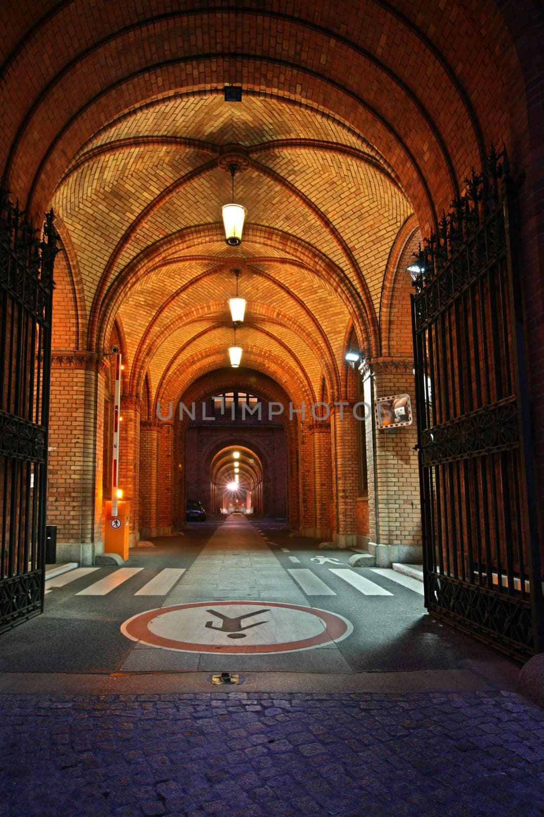 Berlin - Gate entrance at the red town hall
