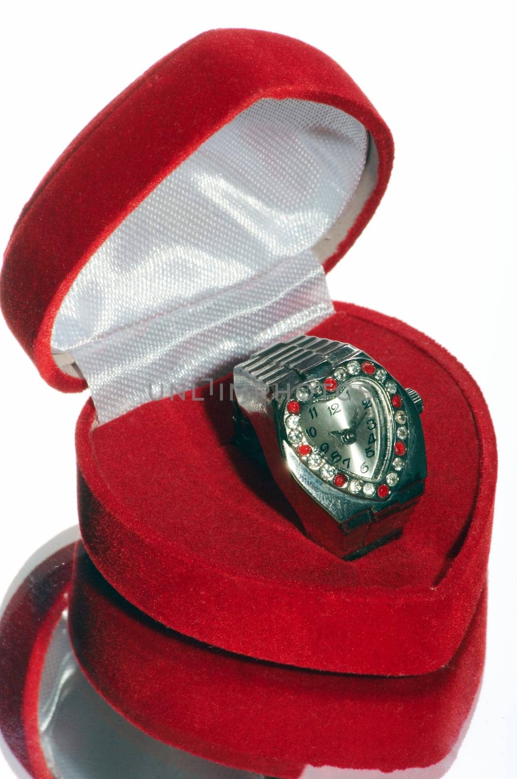 heart-shaped watch ring