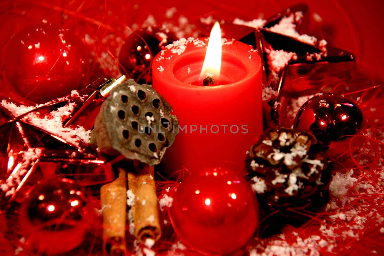 christmas decoration in red