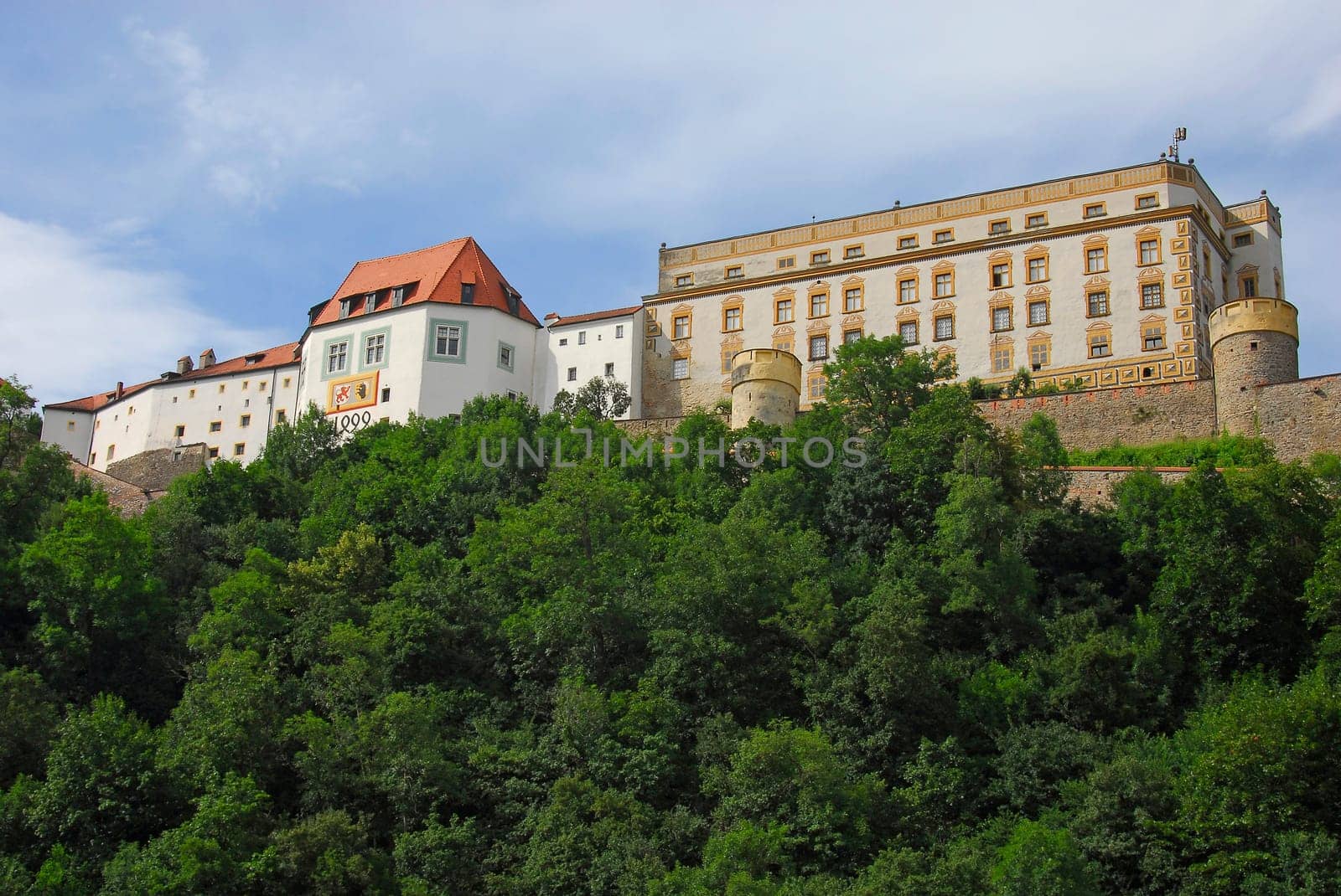 ... above the Danube in Passau...