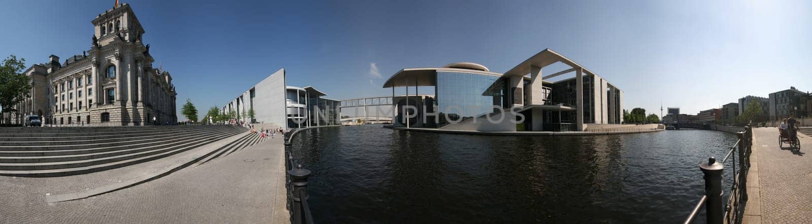Berlin - Panorama in the government district
