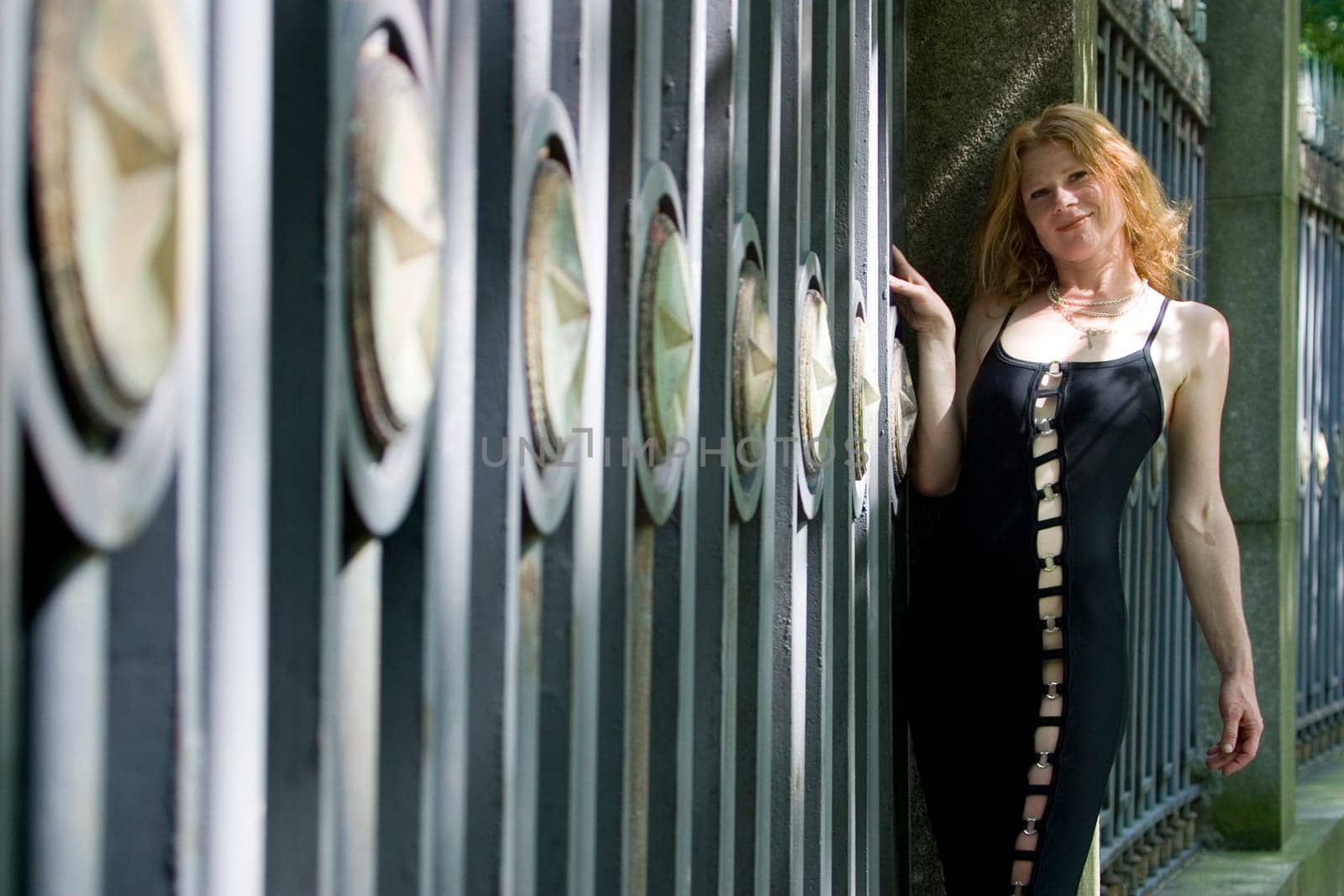 red-haired woman over 40