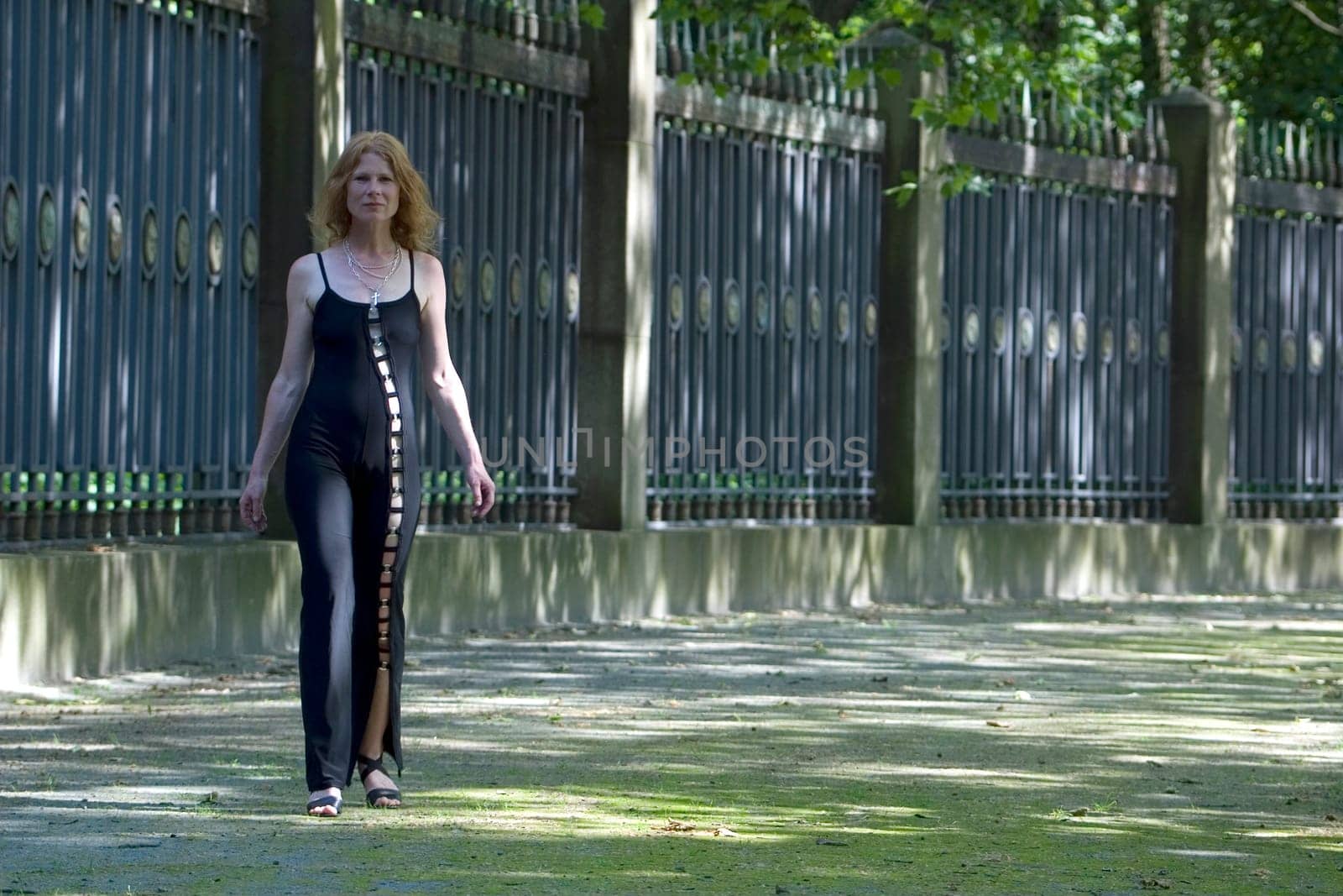 red-haired woman over 40