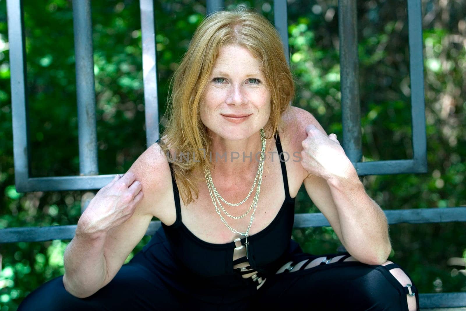 red-haired woman over 40