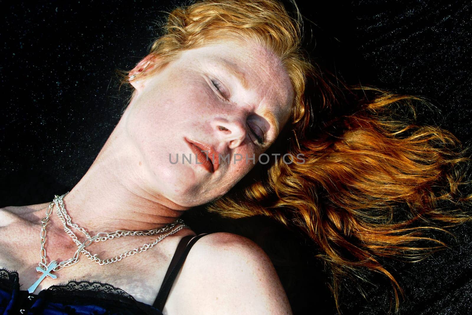 red-haired woman over 40
