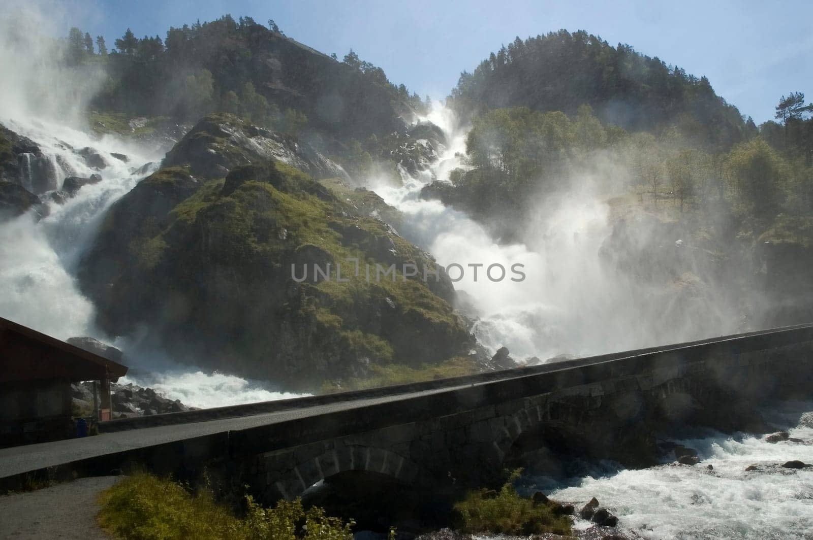 Twin waterfall Latefoss