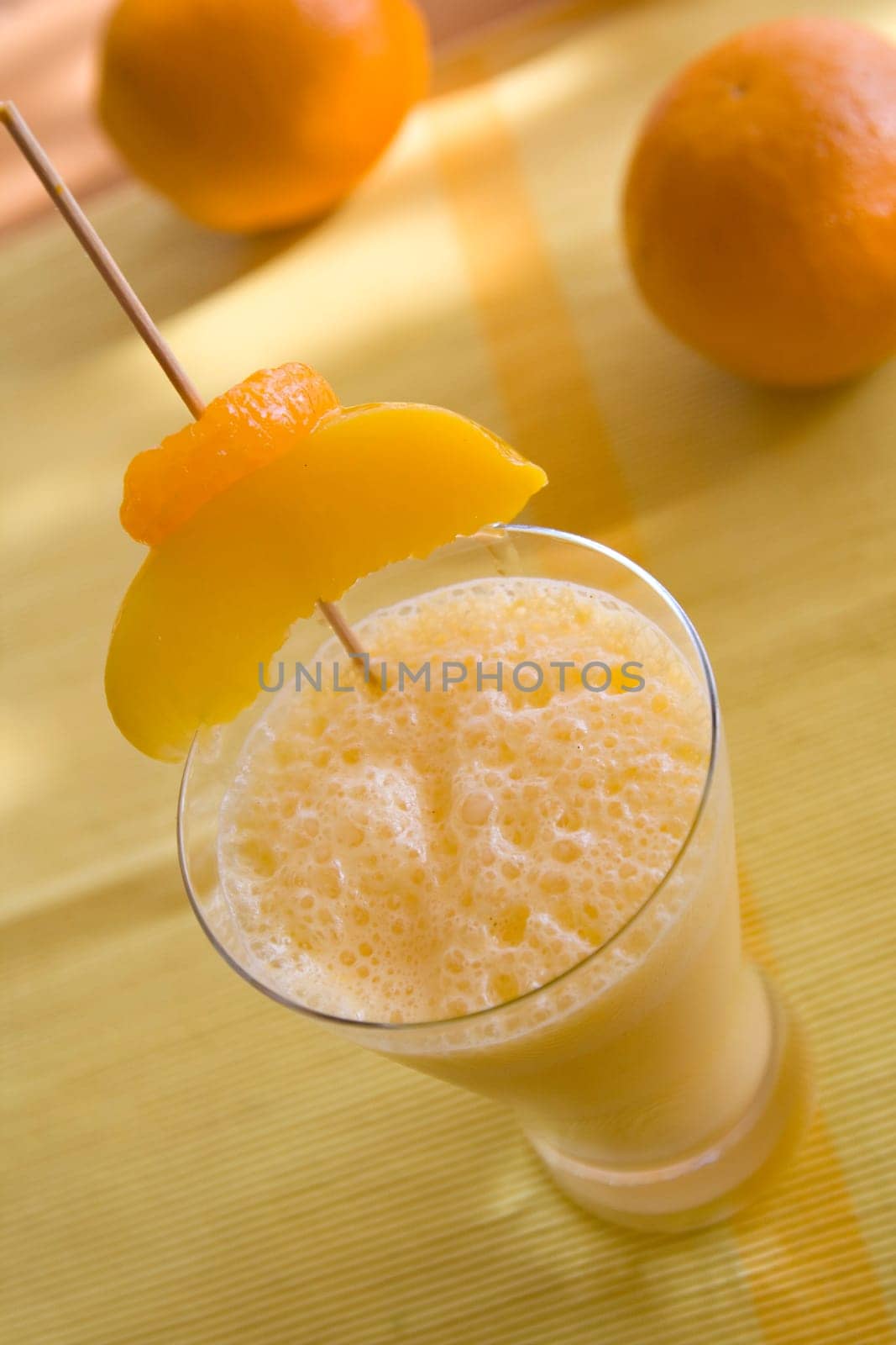 Milkshake with fruit