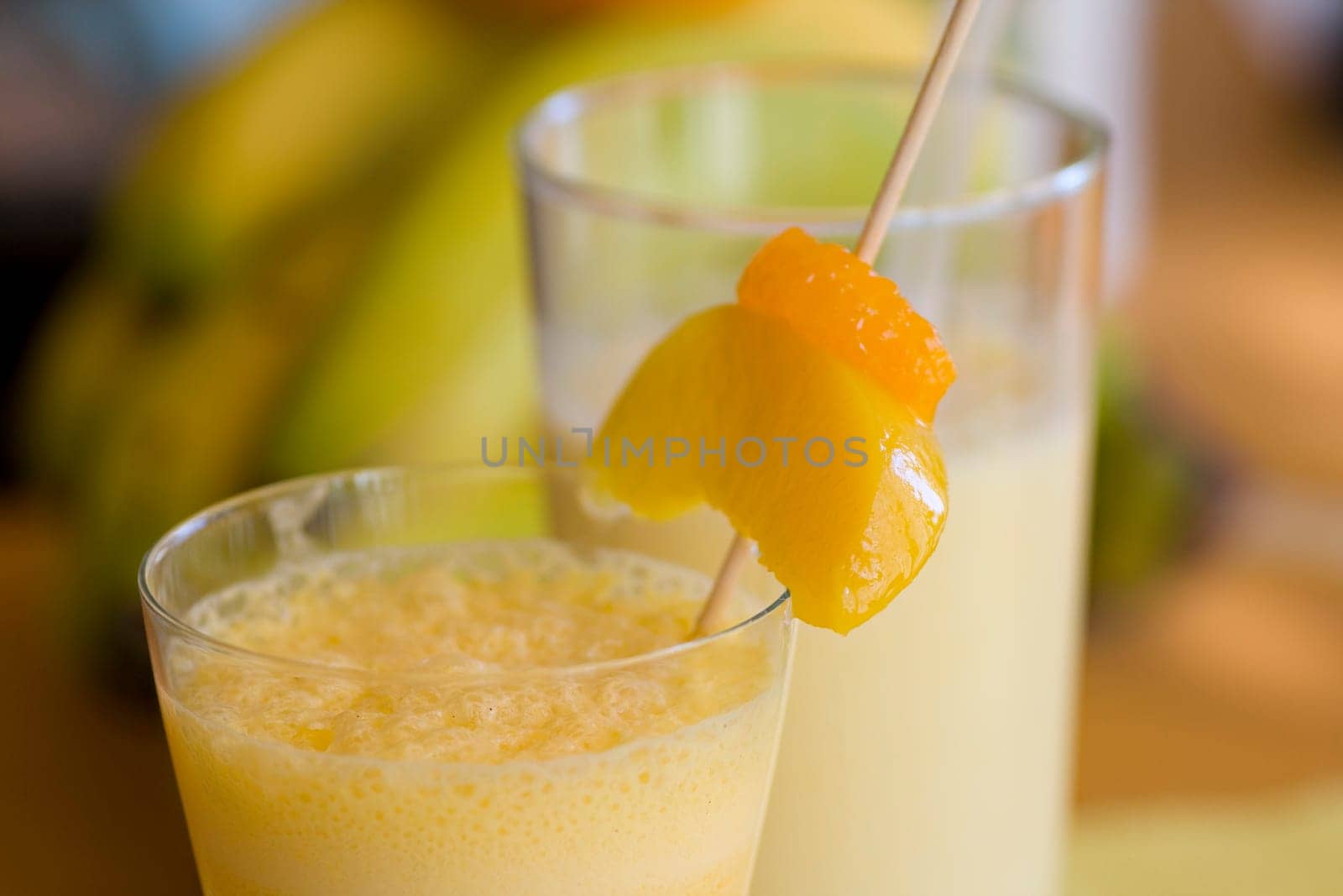Milkshake with fruit