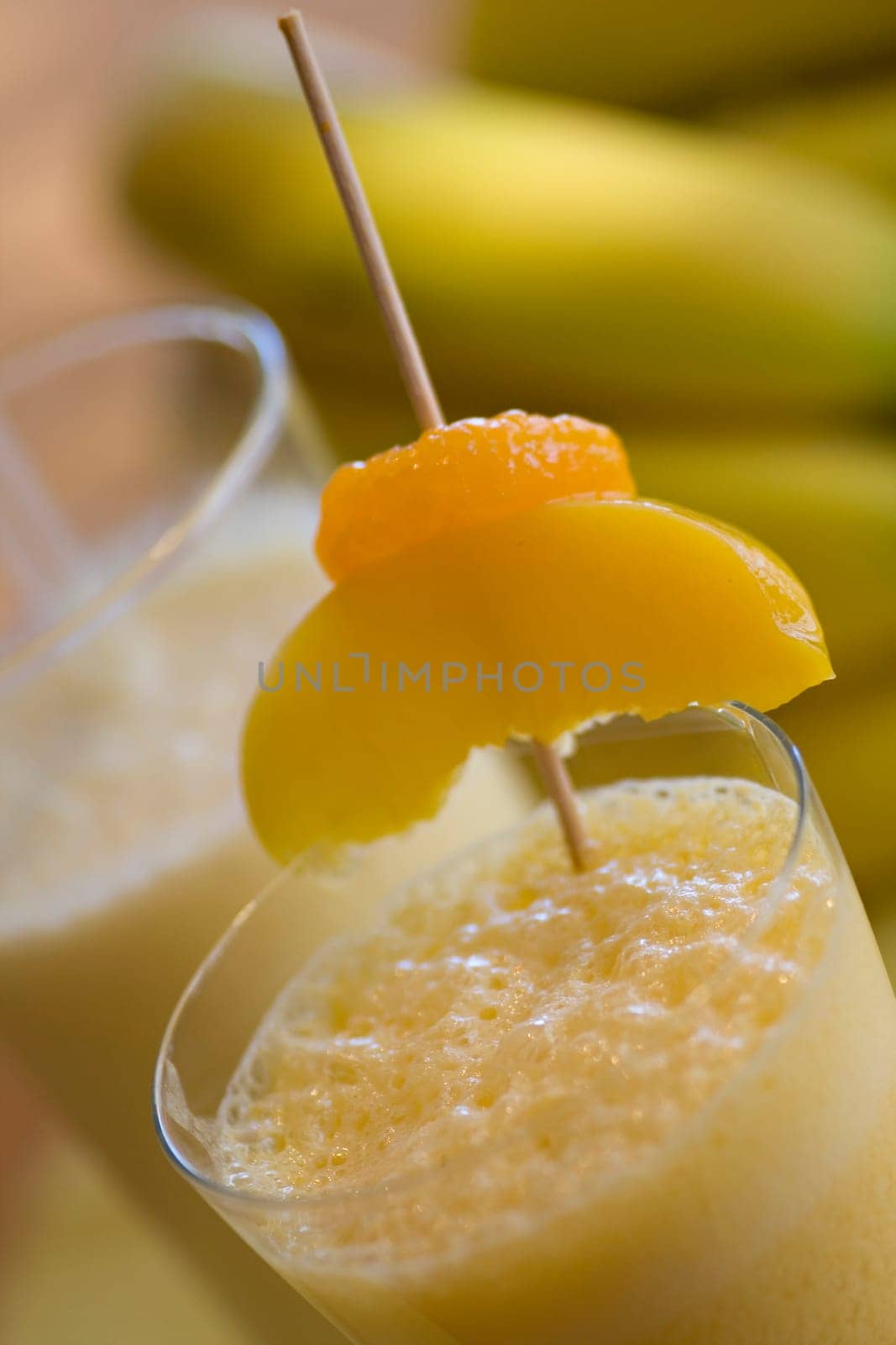Milkshake with fruit