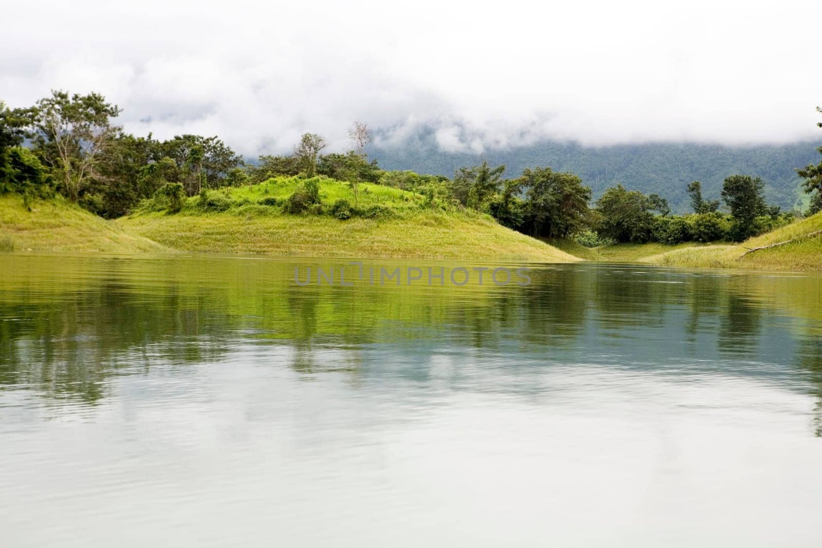 Nam Ngum Reservoir in Laos