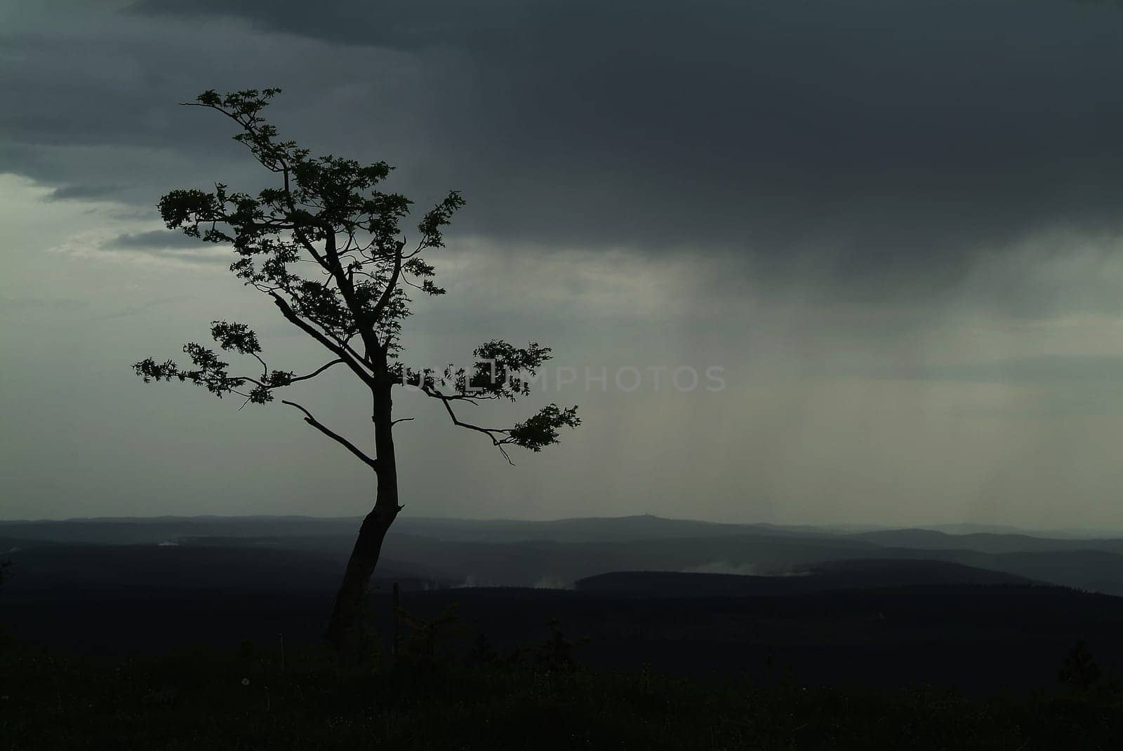 Thunderstorms on the Fichtelberg