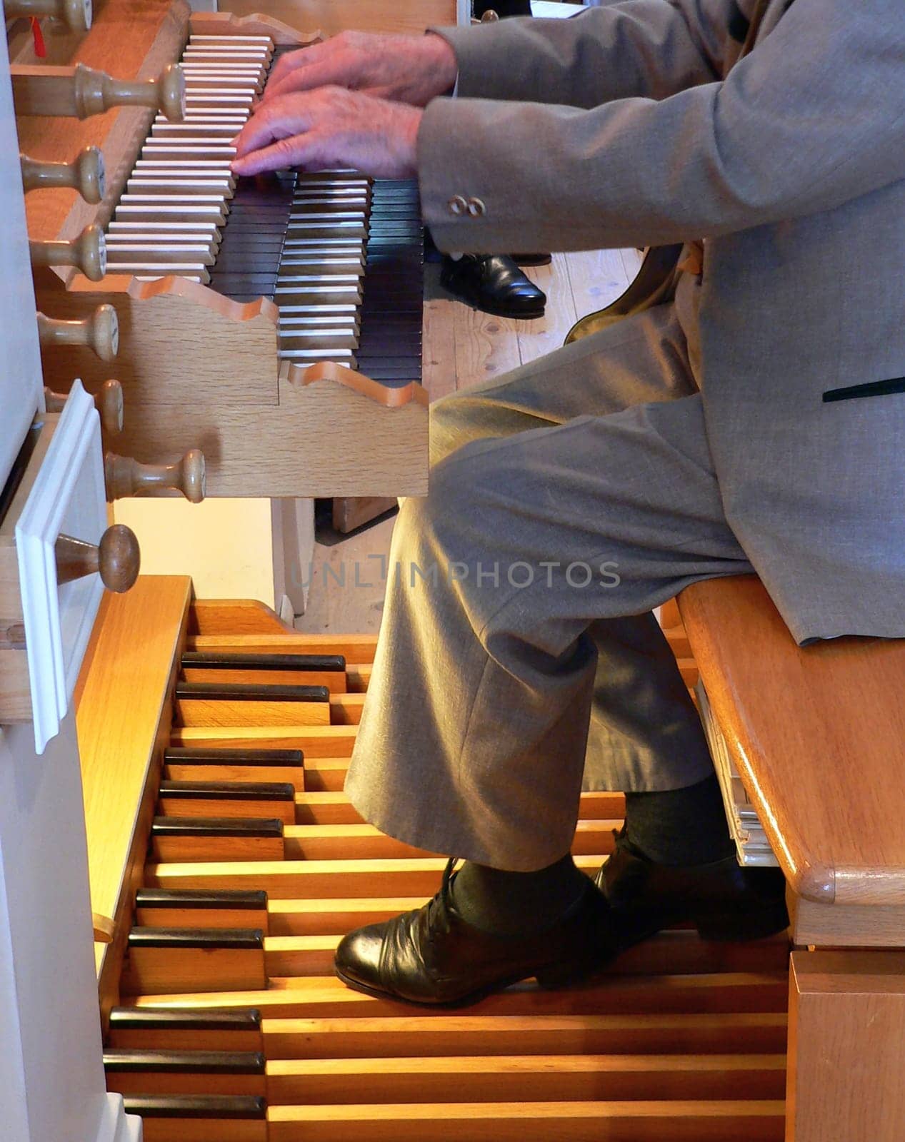 the organist