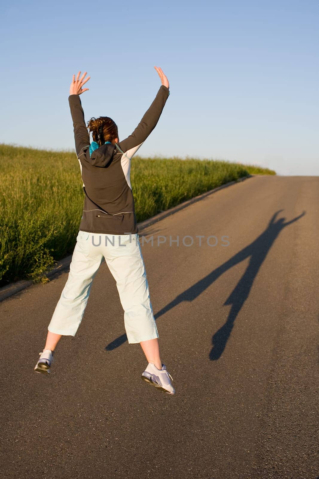 Air jump from behind