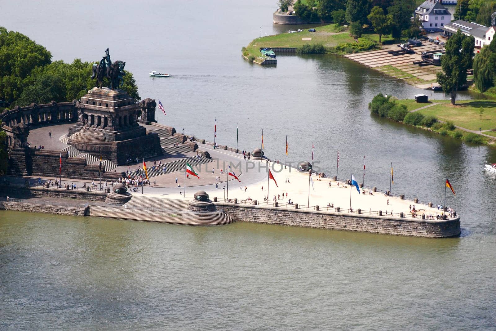 Deutsches Eck from above