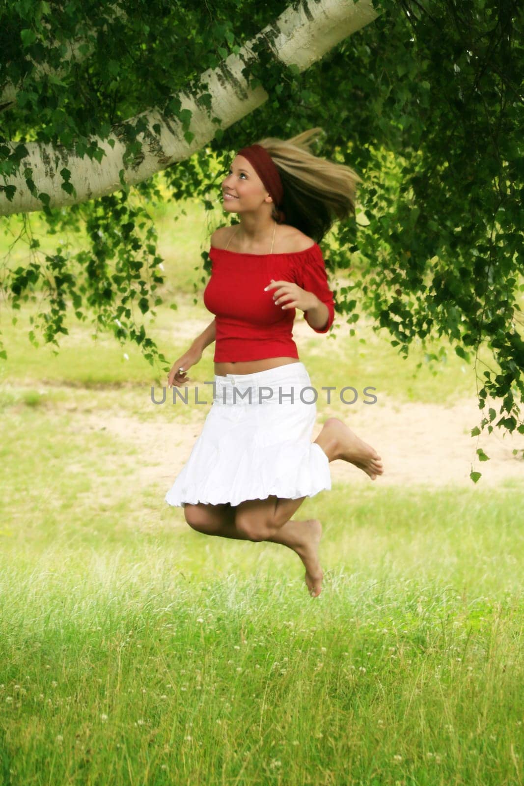 happy in nature