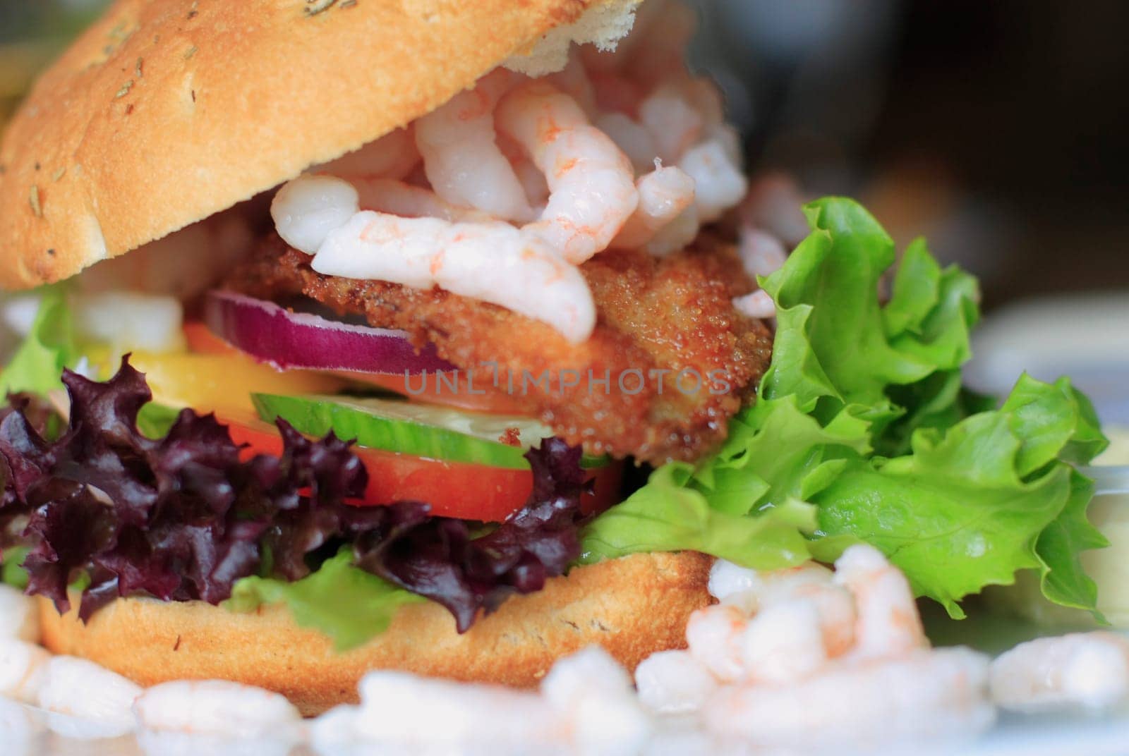 Burgers with crabs
