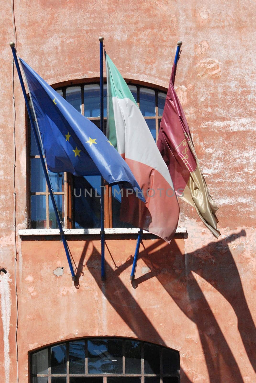 Three flags