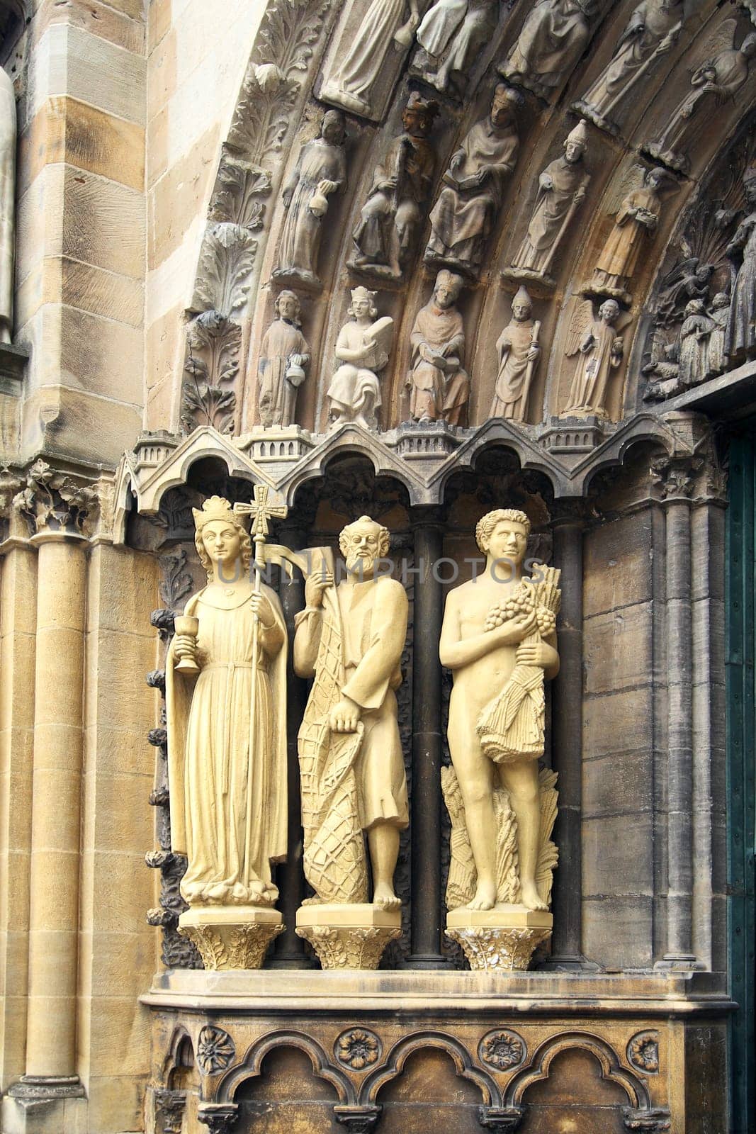 Church figures on the left