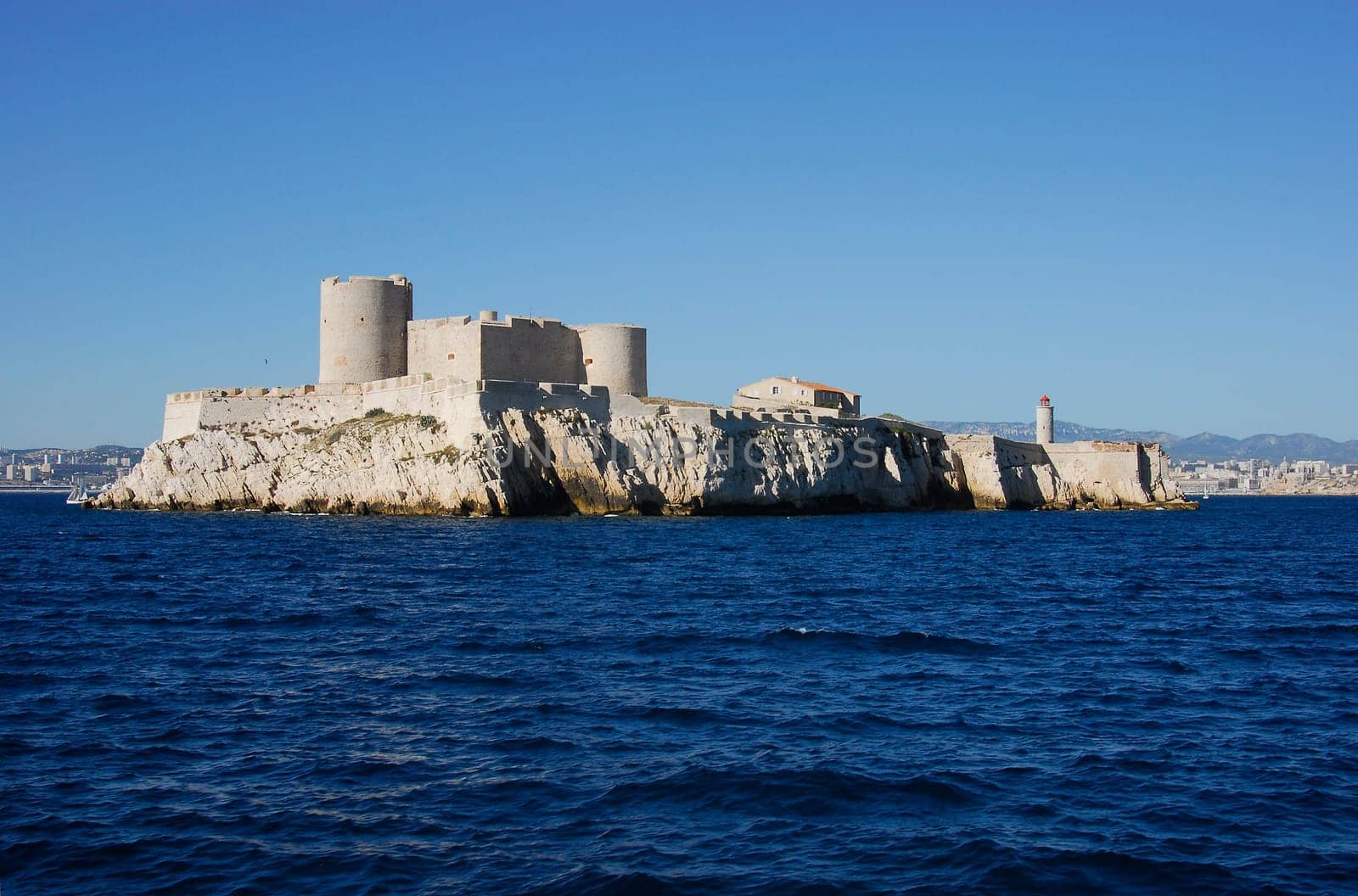 Château dIf in front of Marseille