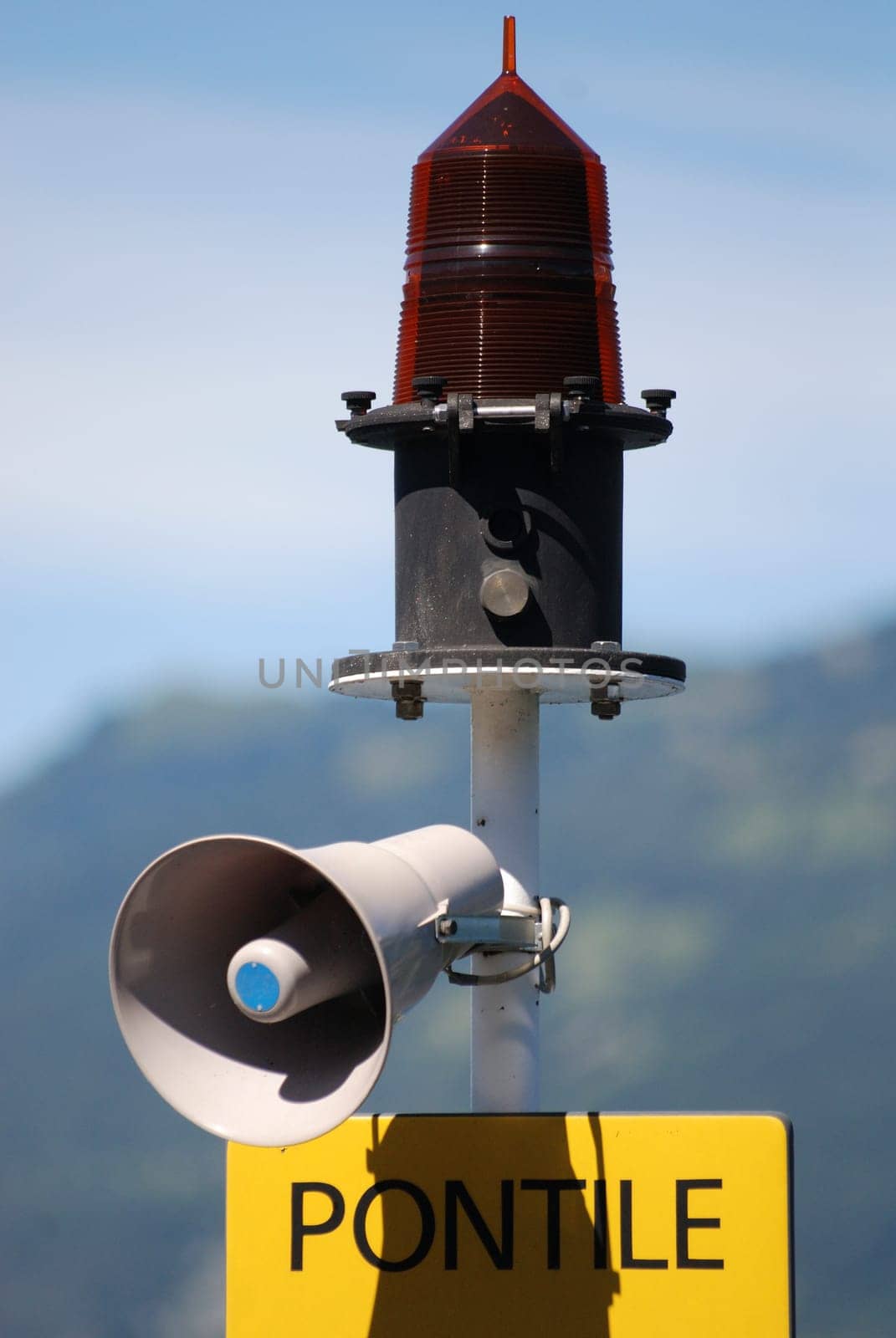 Loudspeakers at the harbour
