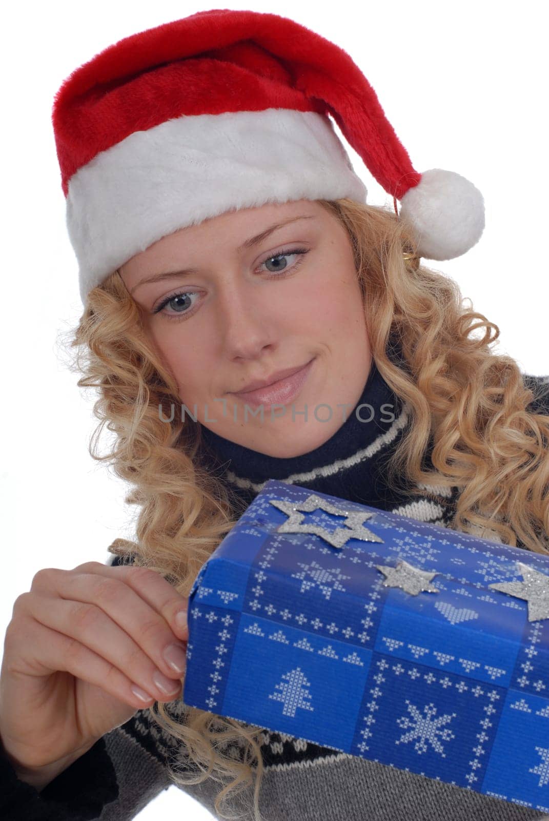 Young woman with gift