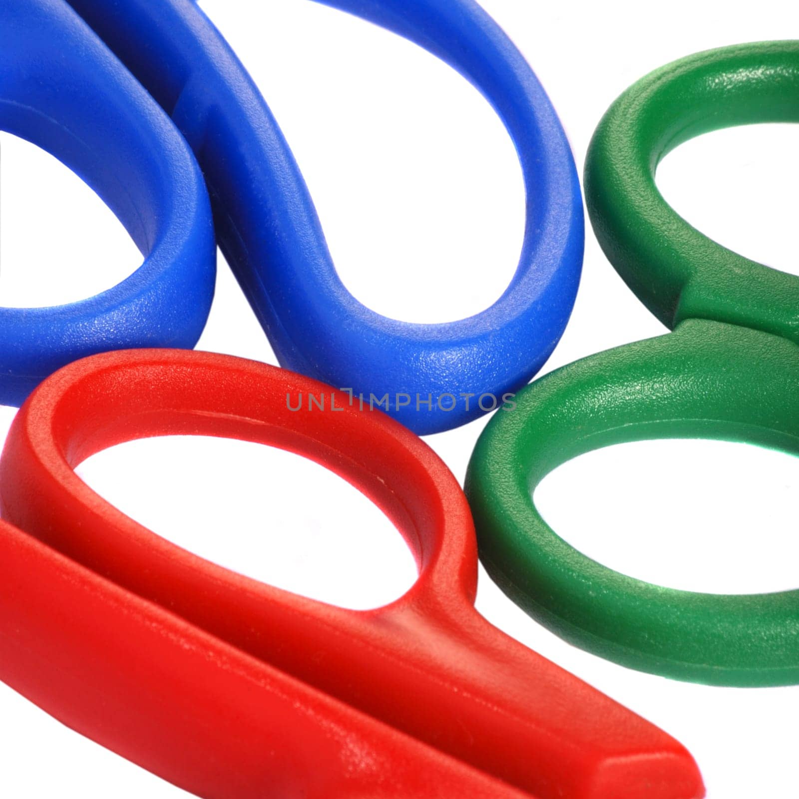 Three scissor handles
