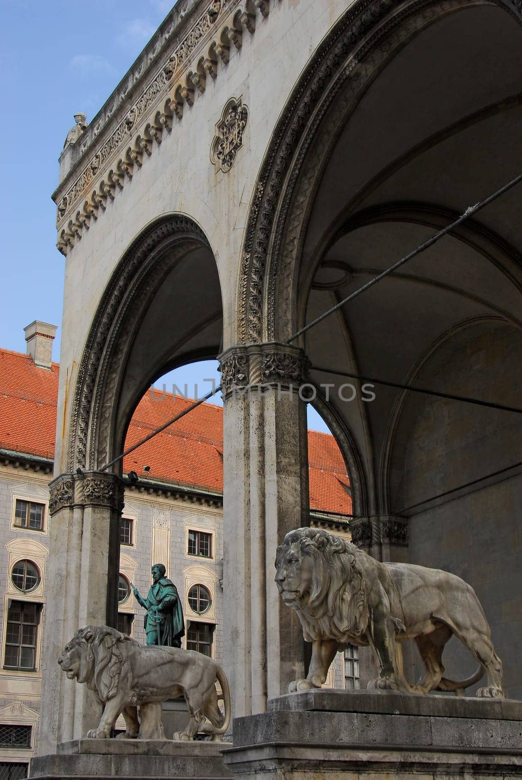 Feldherrnhalle at Odeonsplatz in Munich