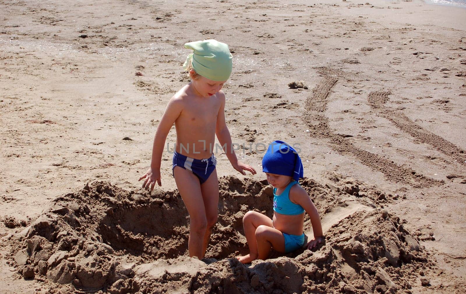 Children on the beach