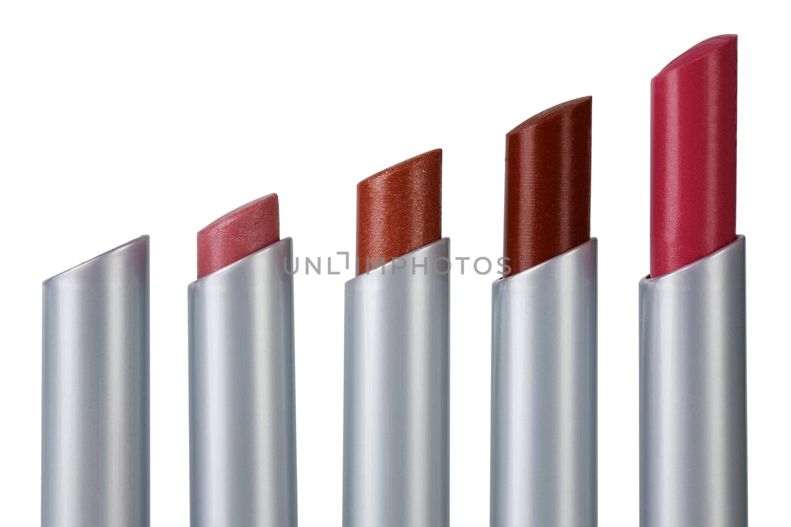 Lipsticks in a row