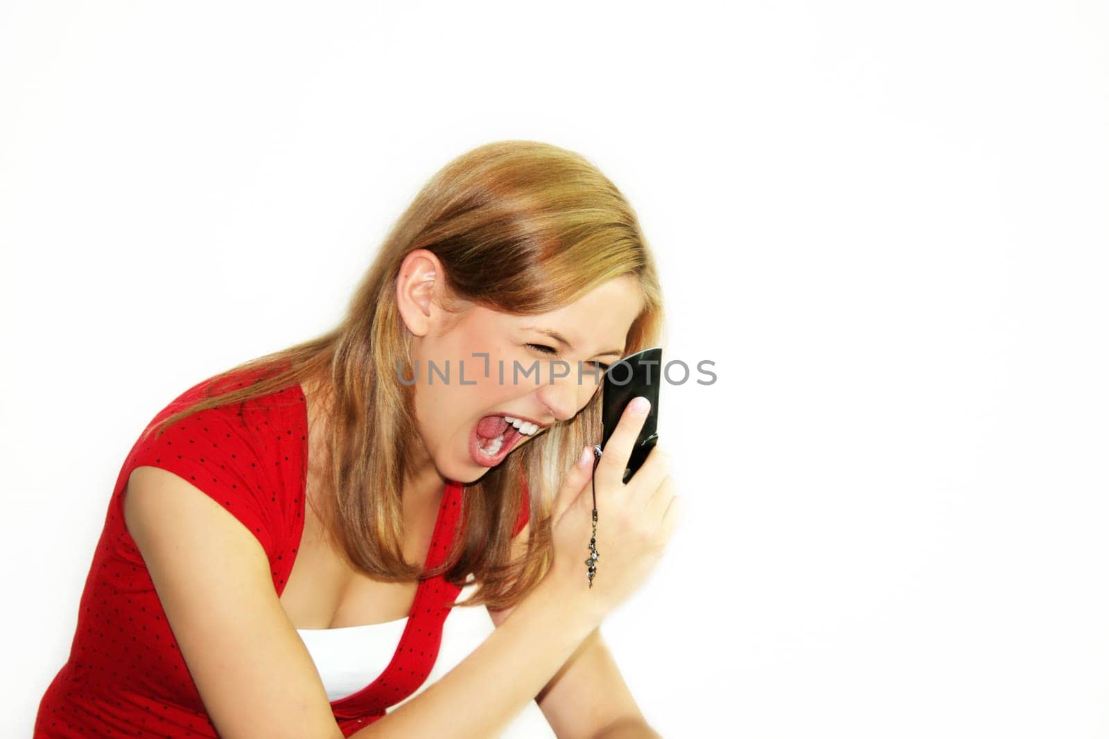 Screaming woman