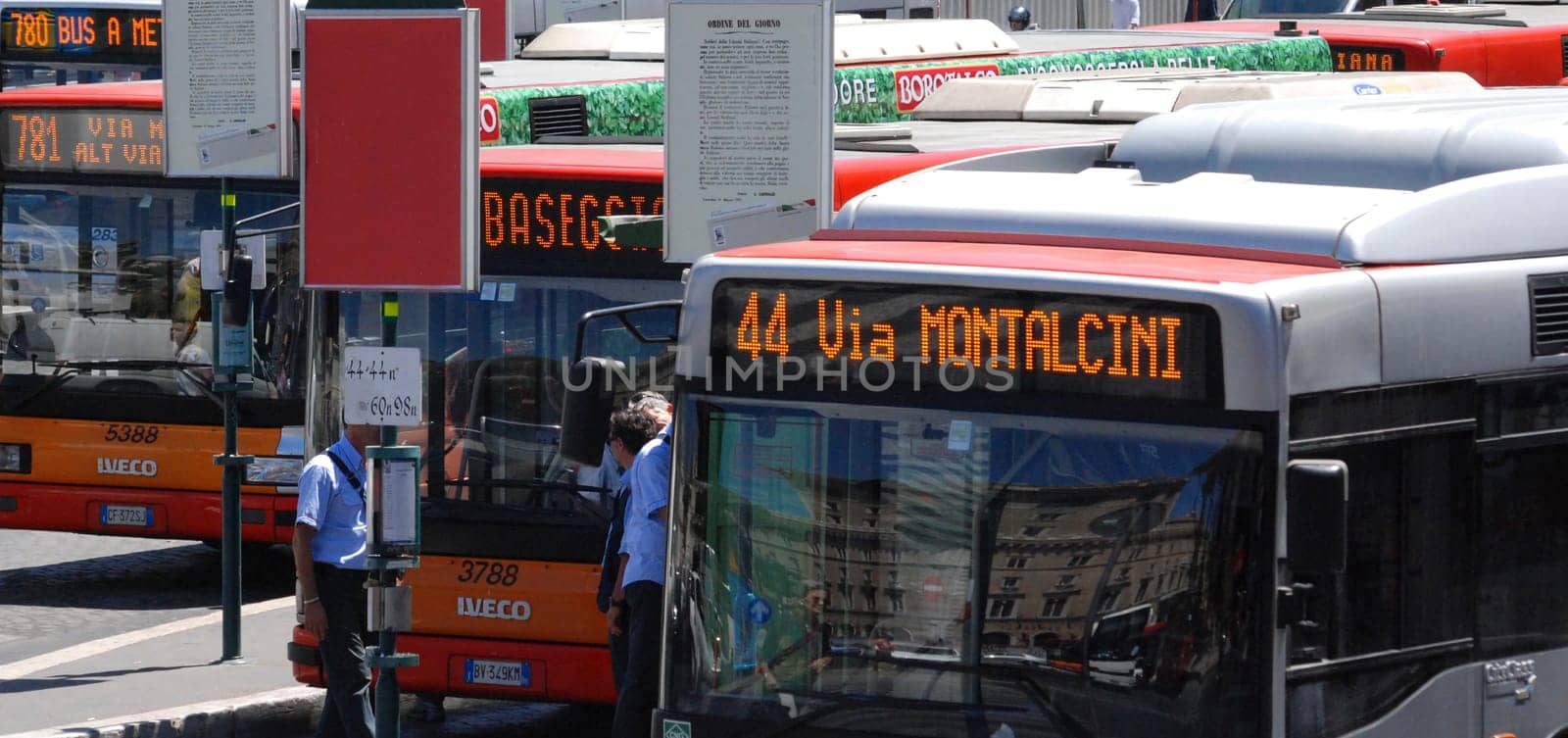 Bus station in Rome