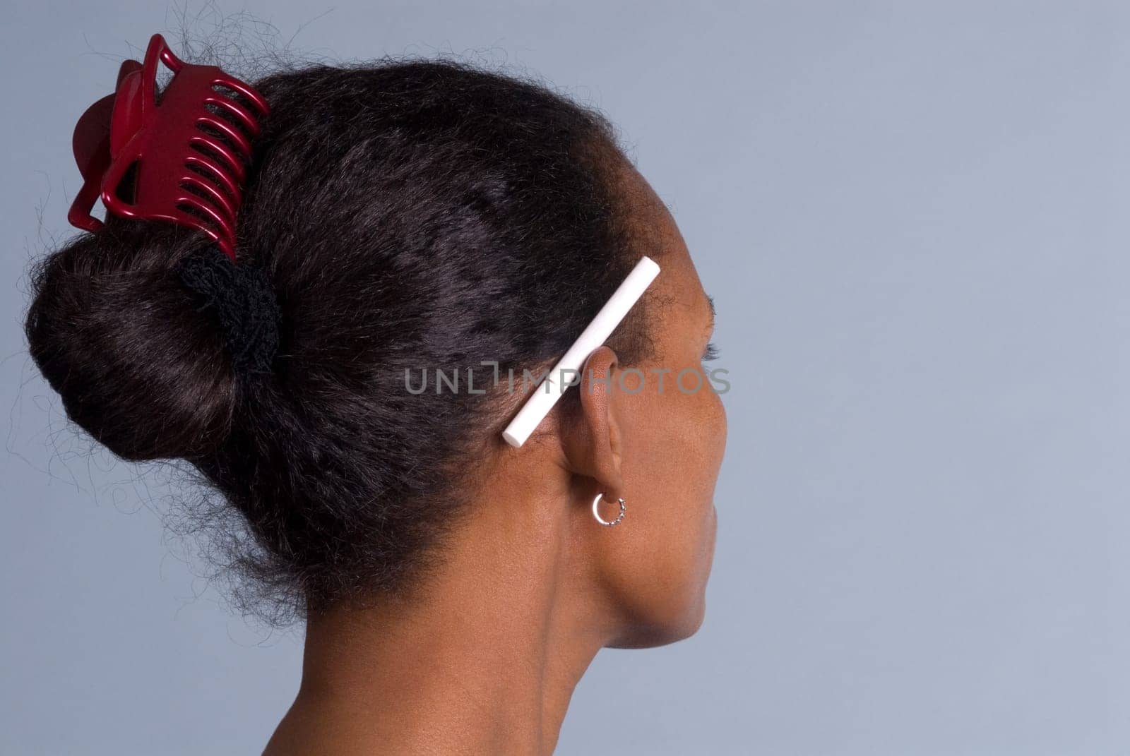 Behind the ear