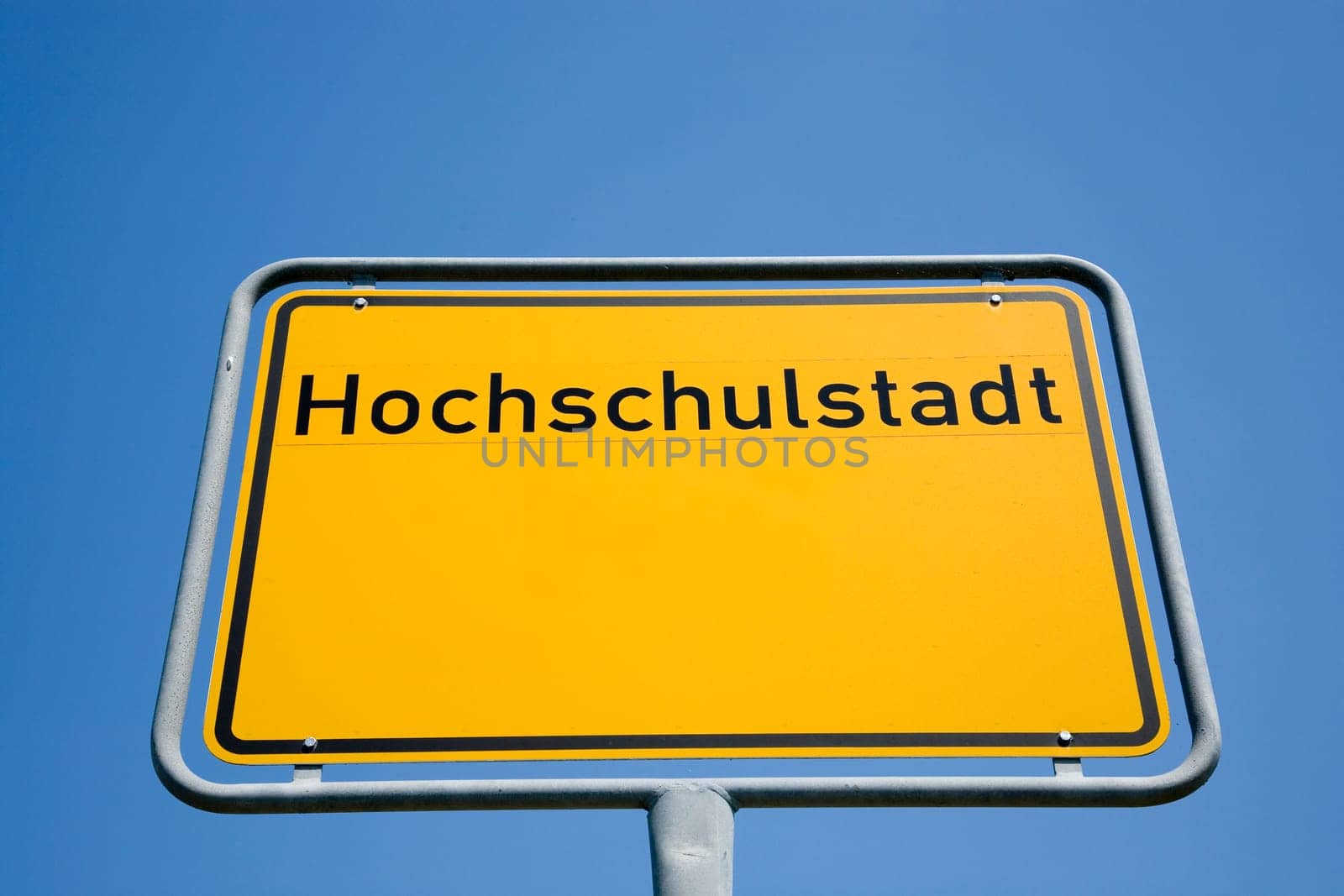 Place sign with the word Hochschulstadt