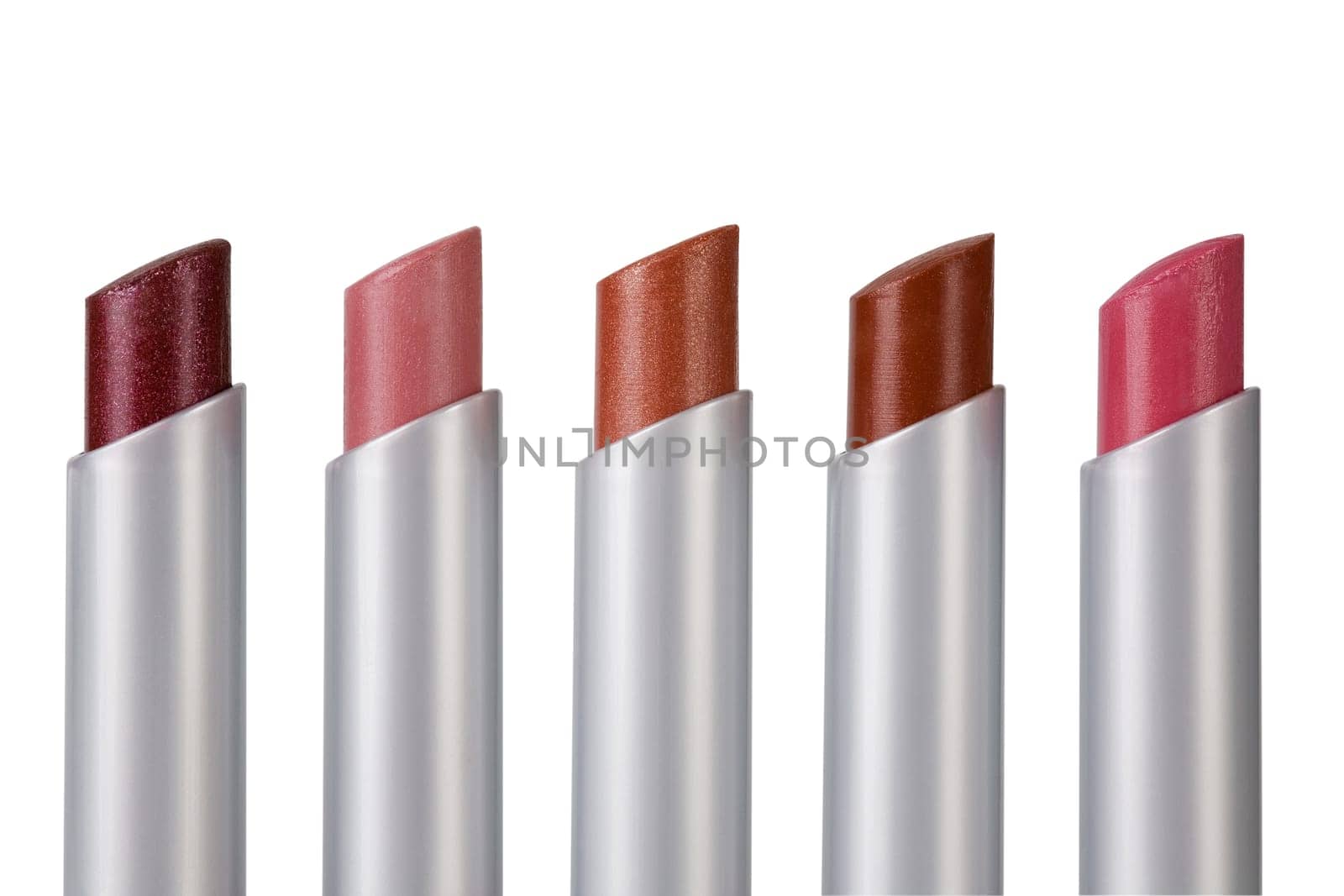 Lipsticks in a row