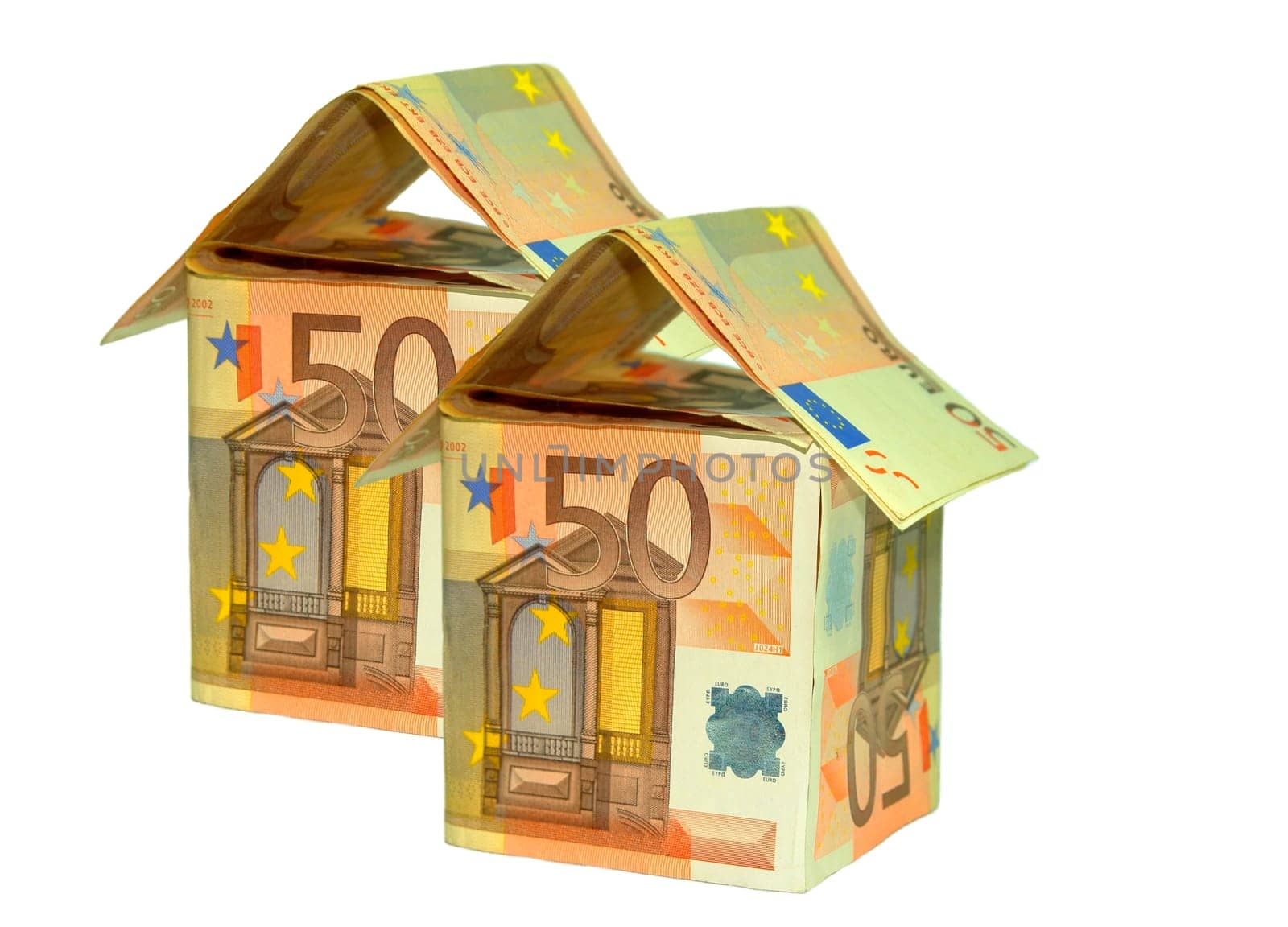 This is the beginning of a long series of house pictures! At first with banknotes,pape and then with natural wood :-)