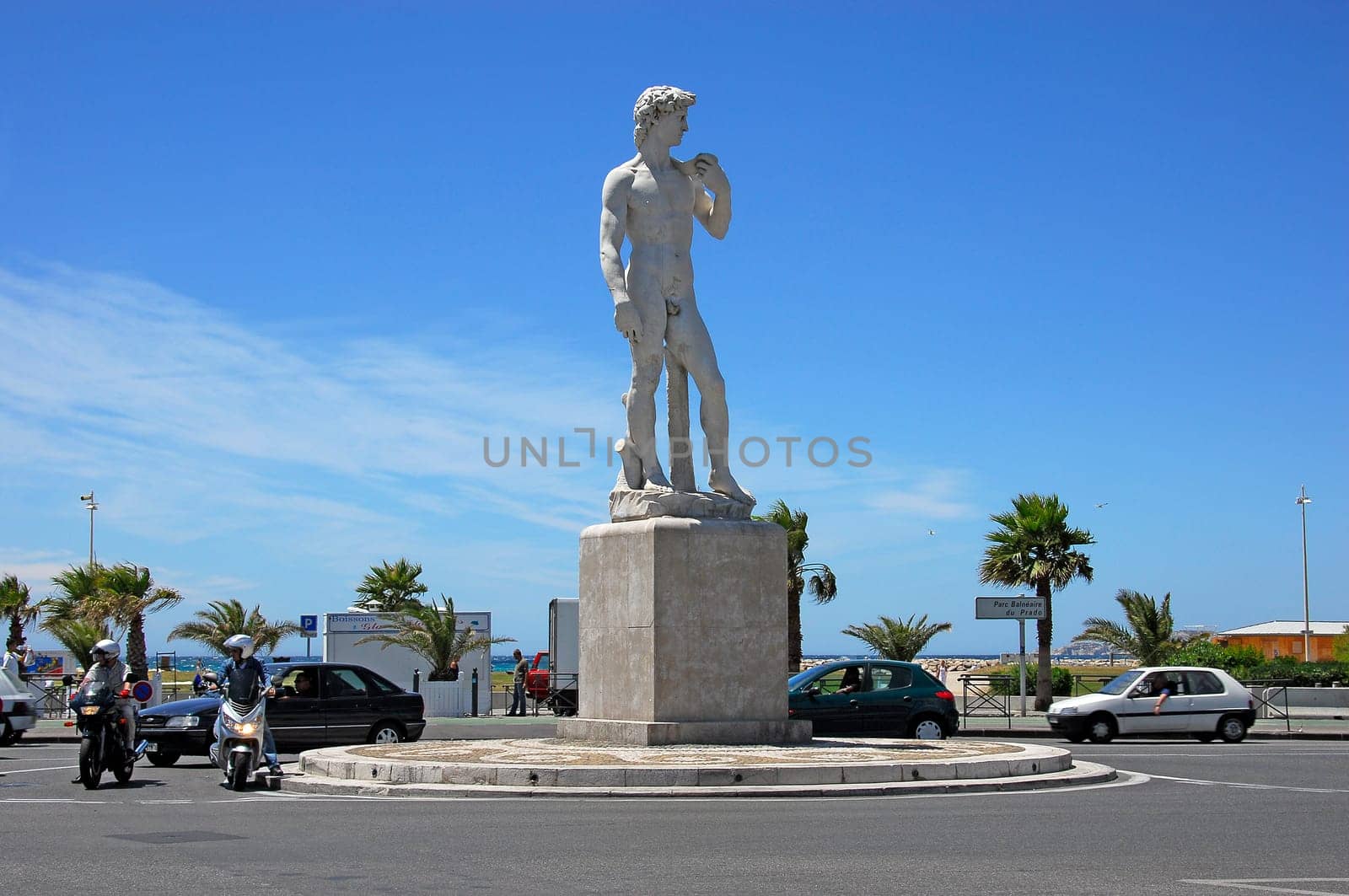 In Marseille at the Plage de David