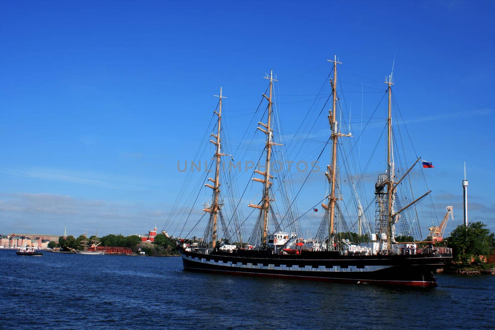 Four-masted steel barque