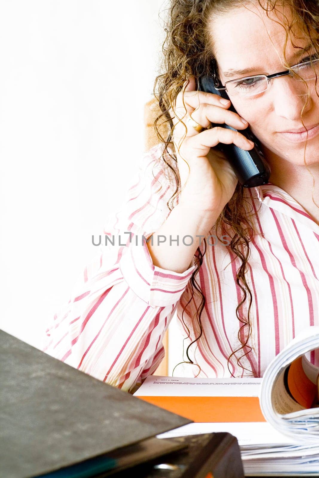 Woman talking on the phone