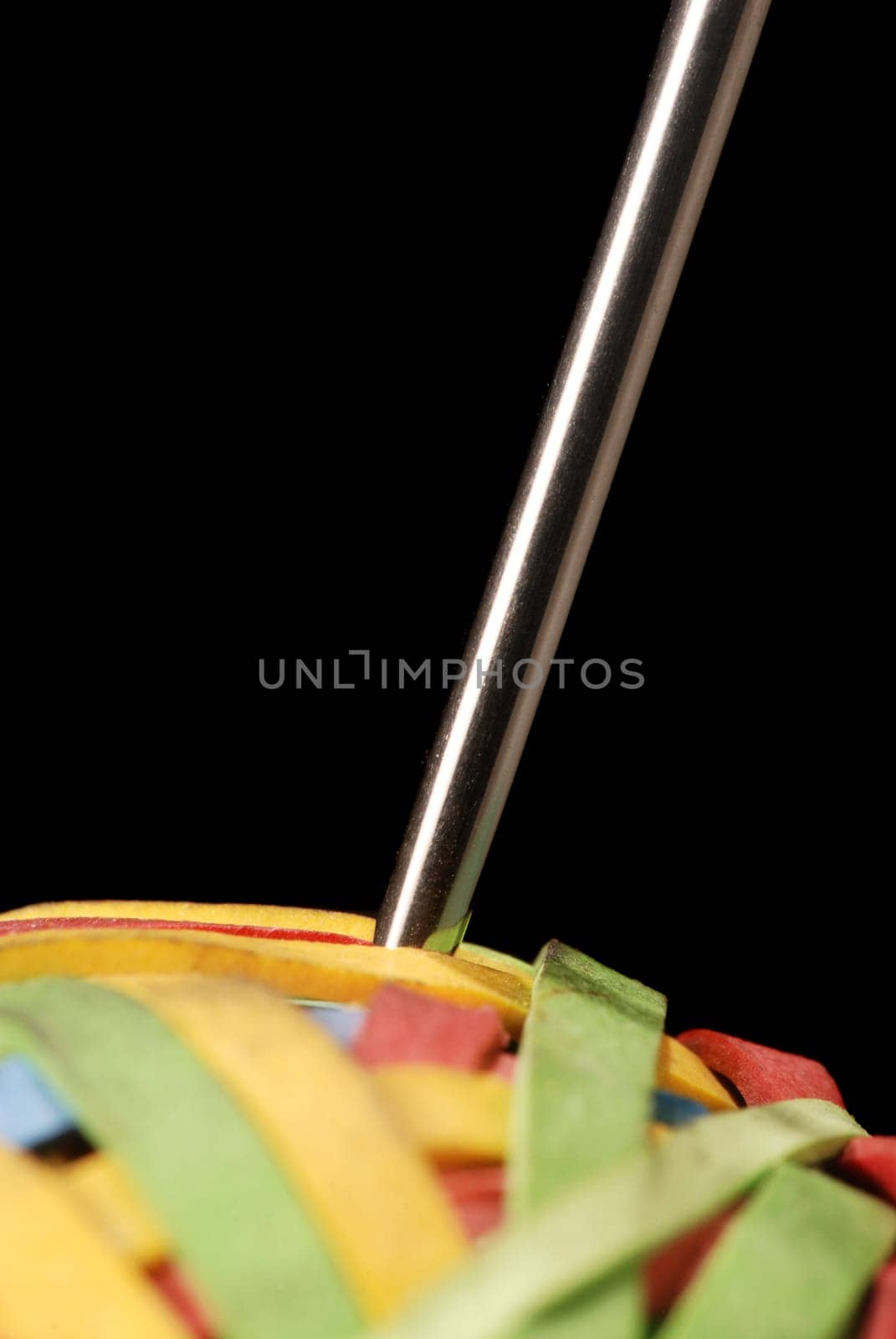 Needle in a ball of rubber